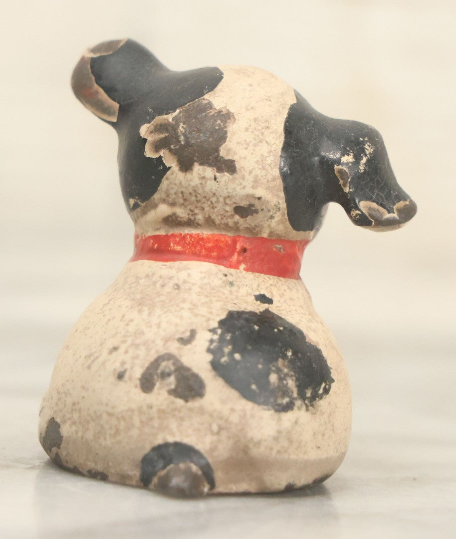 Lot 028 - Vintage Hubley Fido Spotty Dog Cast Iron Paperweight With Original Paint
