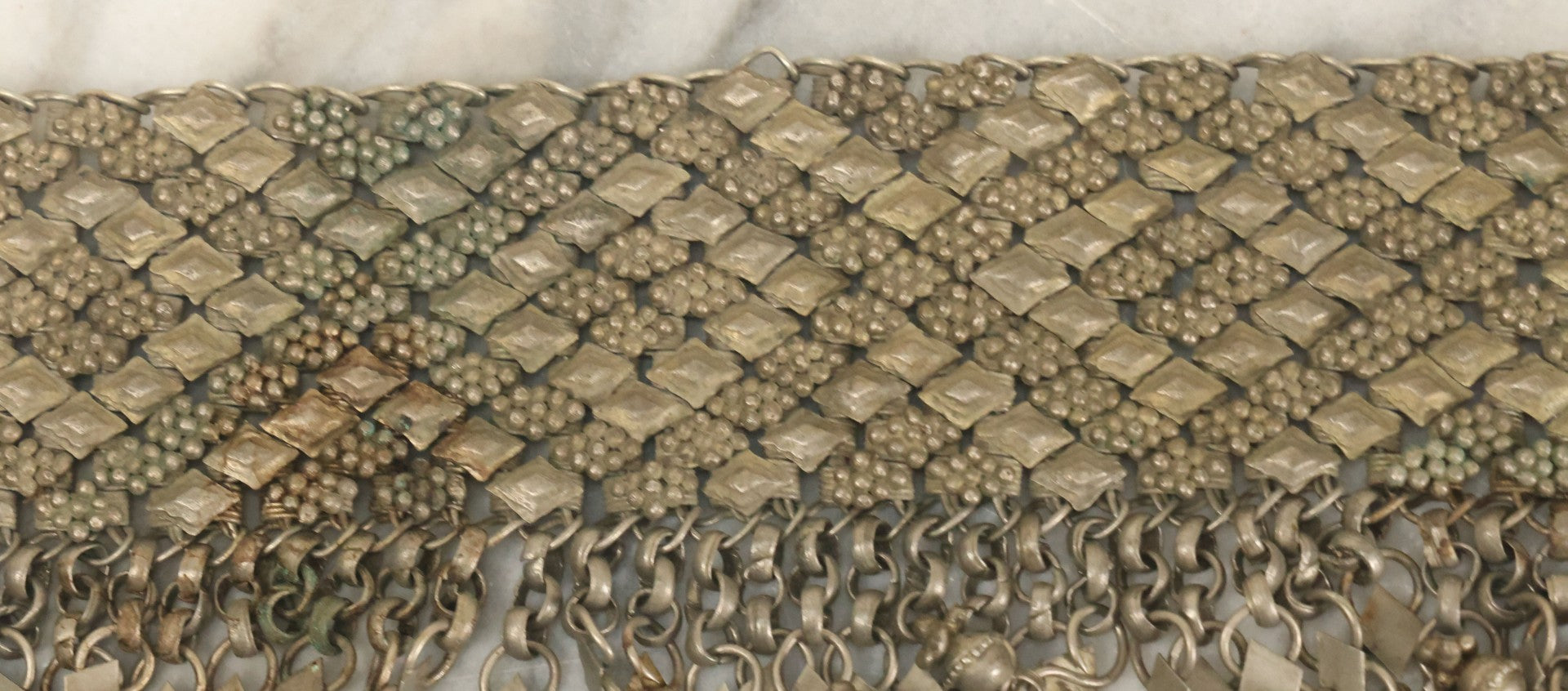 Lot 036 - Vintage Ornate Middle Eastern Headpiece "Parure De Tête" Jewelry With Jingling Metal Adornments