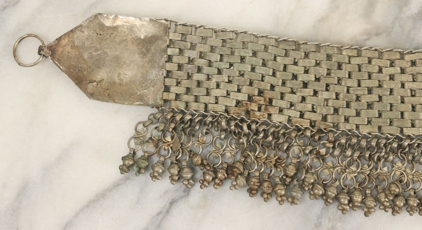 Lot 036 - Vintage Ornate Middle Eastern Headpiece "Parure De Tête" Jewelry With Jingling Metal Adornments