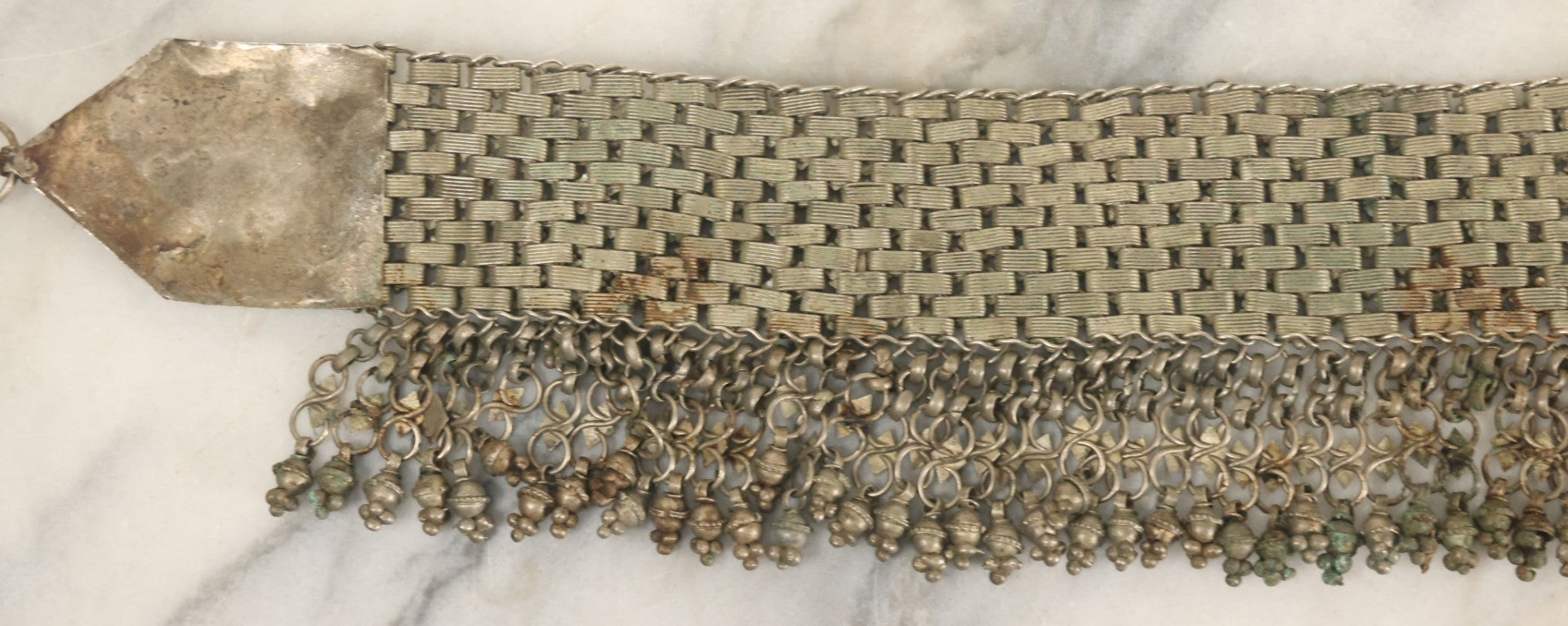 Lot 036 - Vintage Ornate Middle Eastern Headpiece "Parure De Tête" Jewelry With Jingling Metal Adornments