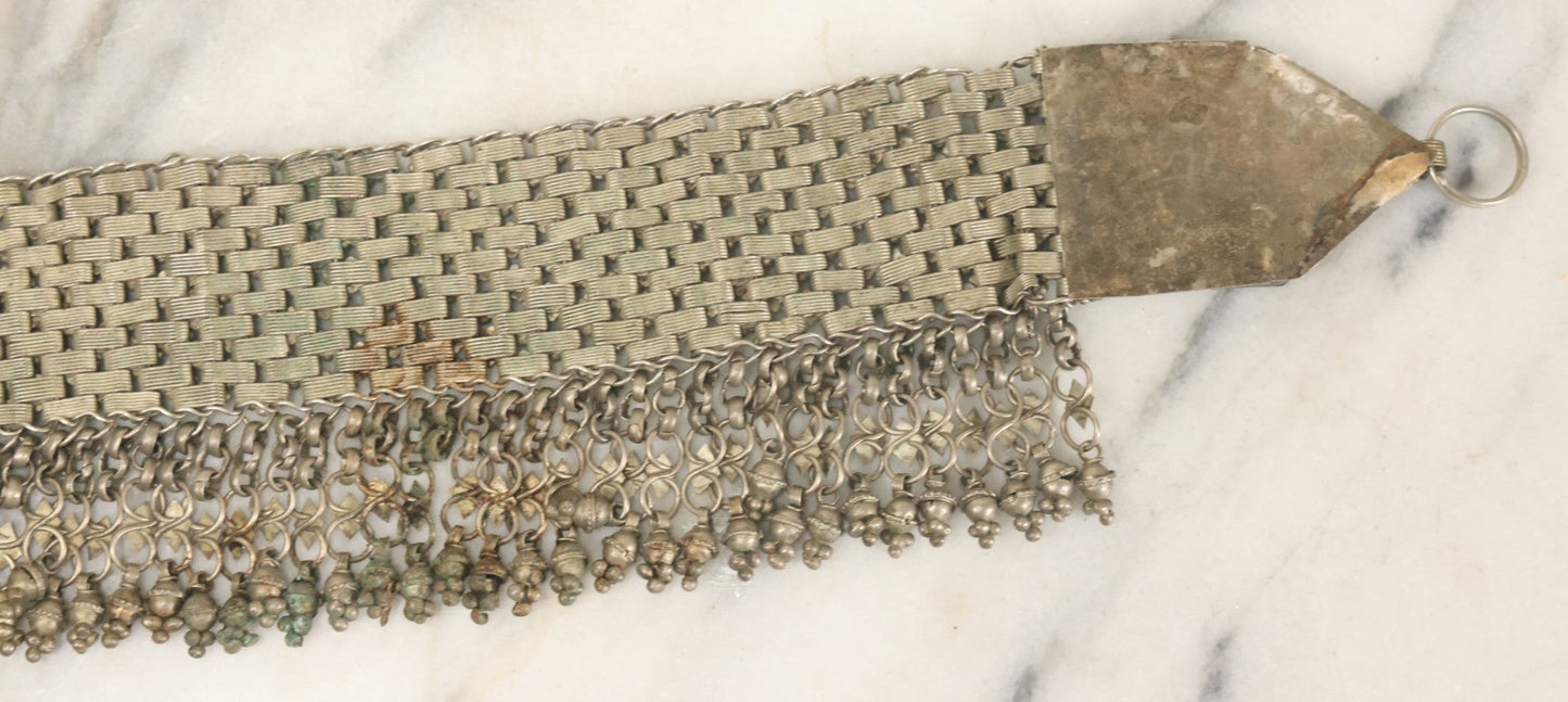 Lot 036 - Vintage Ornate Middle Eastern Headpiece "Parure De Tête" Jewelry With Jingling Metal Adornments