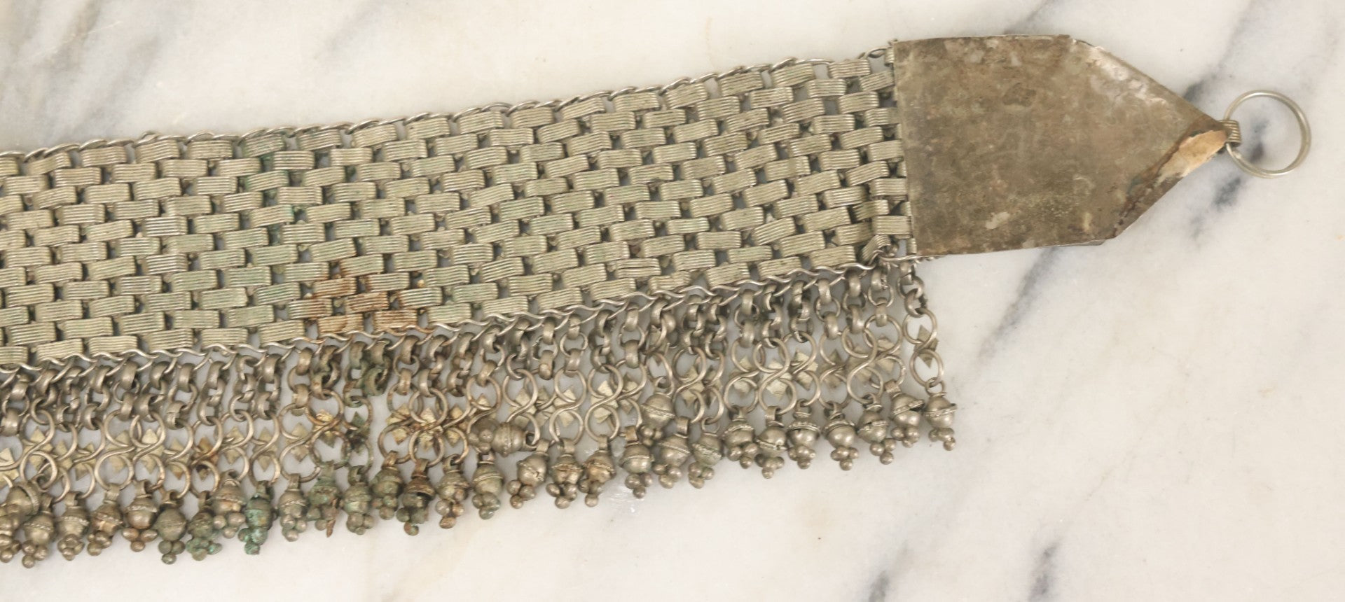 Lot 036 - Vintage Ornate Middle Eastern Headpiece "Parure De Tête" Jewelry With Jingling Metal Adornments