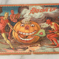 Lot 043 - Antique Halloween Postcard With Devils, Jack-O-Lantern J.O.L. Pumpkin, By Raphael Tuck & Sons, Series No. 160, Postmarked, Fair Condition