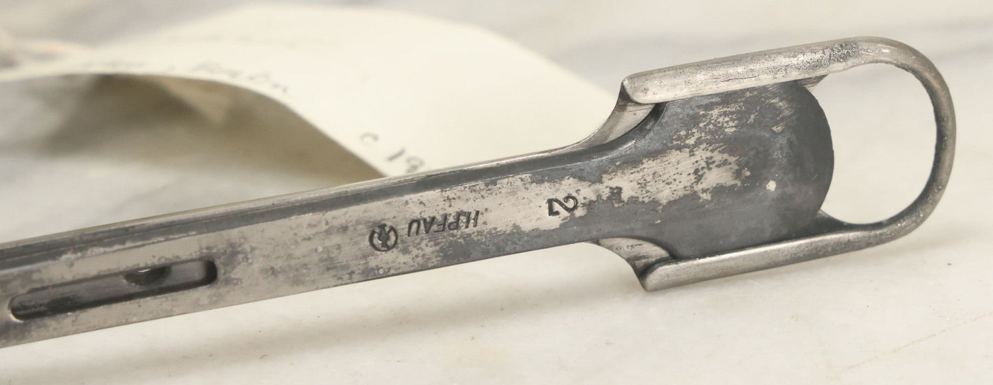 Lot 047 - Antique Tonsillotome, Tonsil Guillotine, Manufactured By H. Pfau, Berlin, Circa 1910