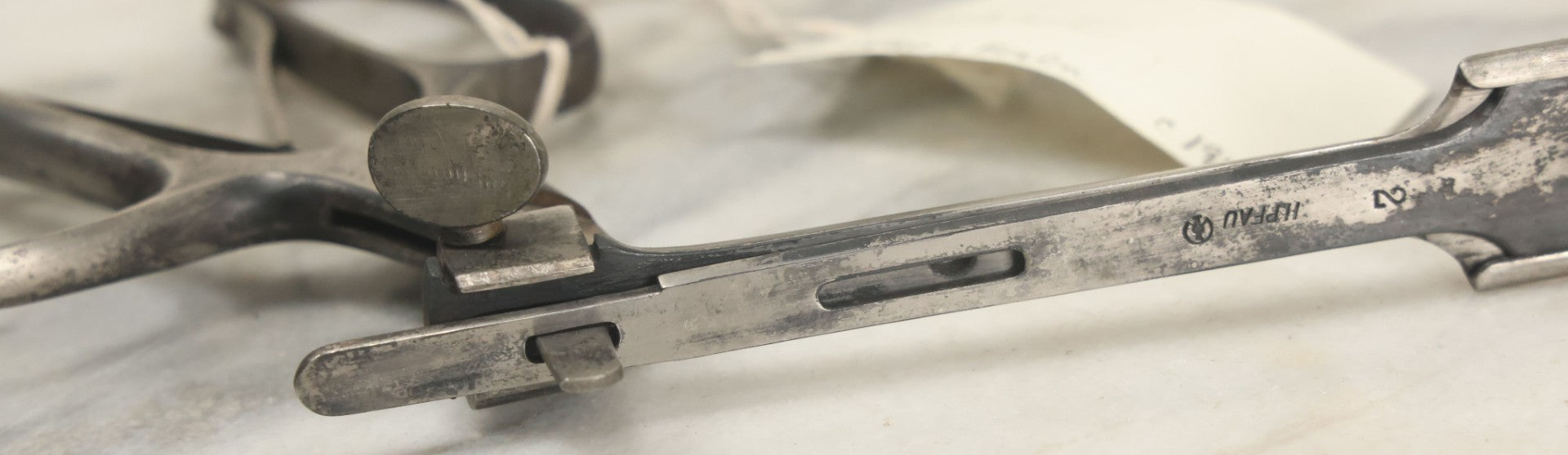 Lot 047 - Antique Tonsillotome, Tonsil Guillotine, Manufactured By H. Pfau, Berlin, Circa 1910