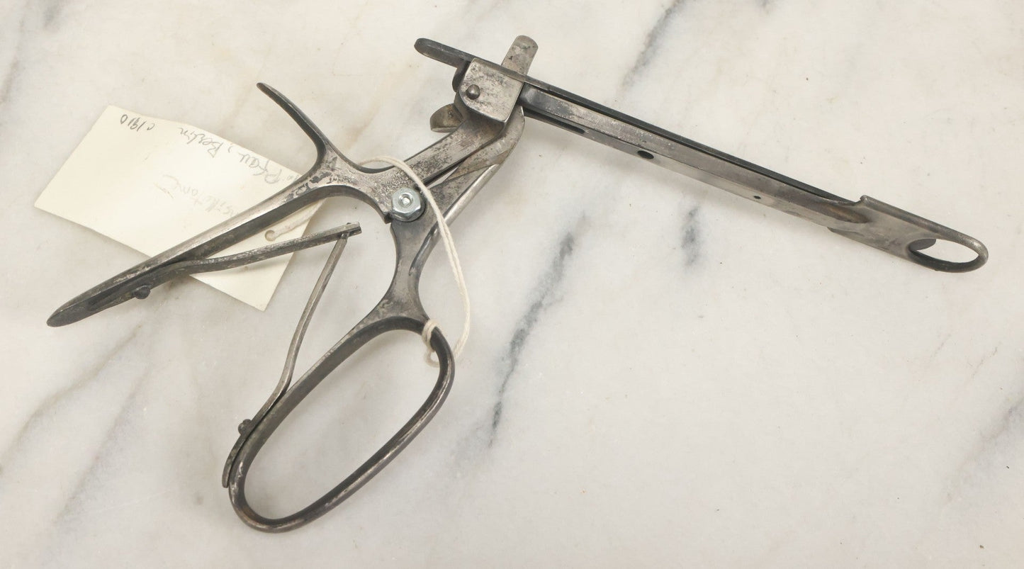 Lot 047 - Antique Tonsillotome, Tonsil Guillotine, Manufactured By H. Pfau, Berlin, Circa 1910