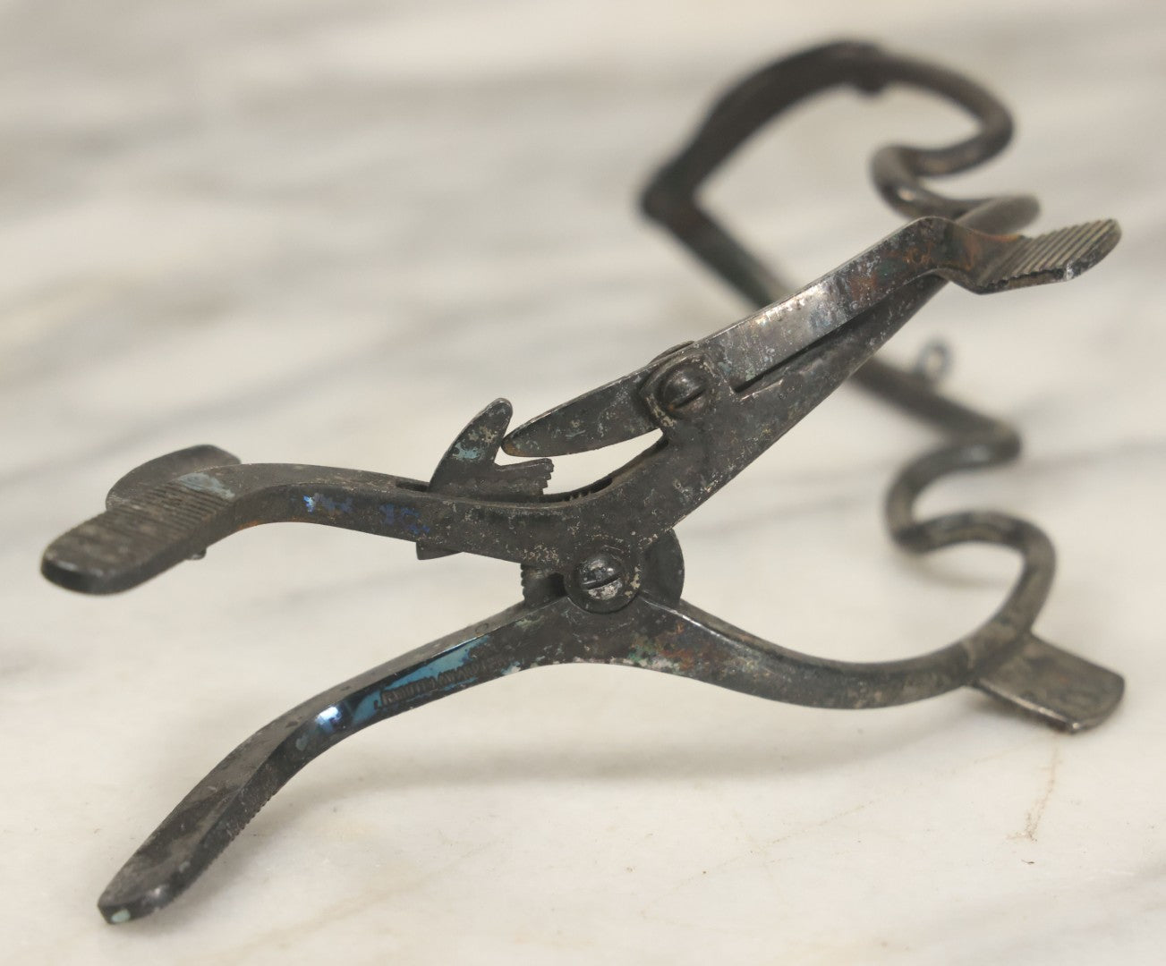 Lot 048 - Antique Dental Surgical Mouth Gag, Clamp To Hold Mouth Open, With Manufacturer's Mark, R. Whitelaw