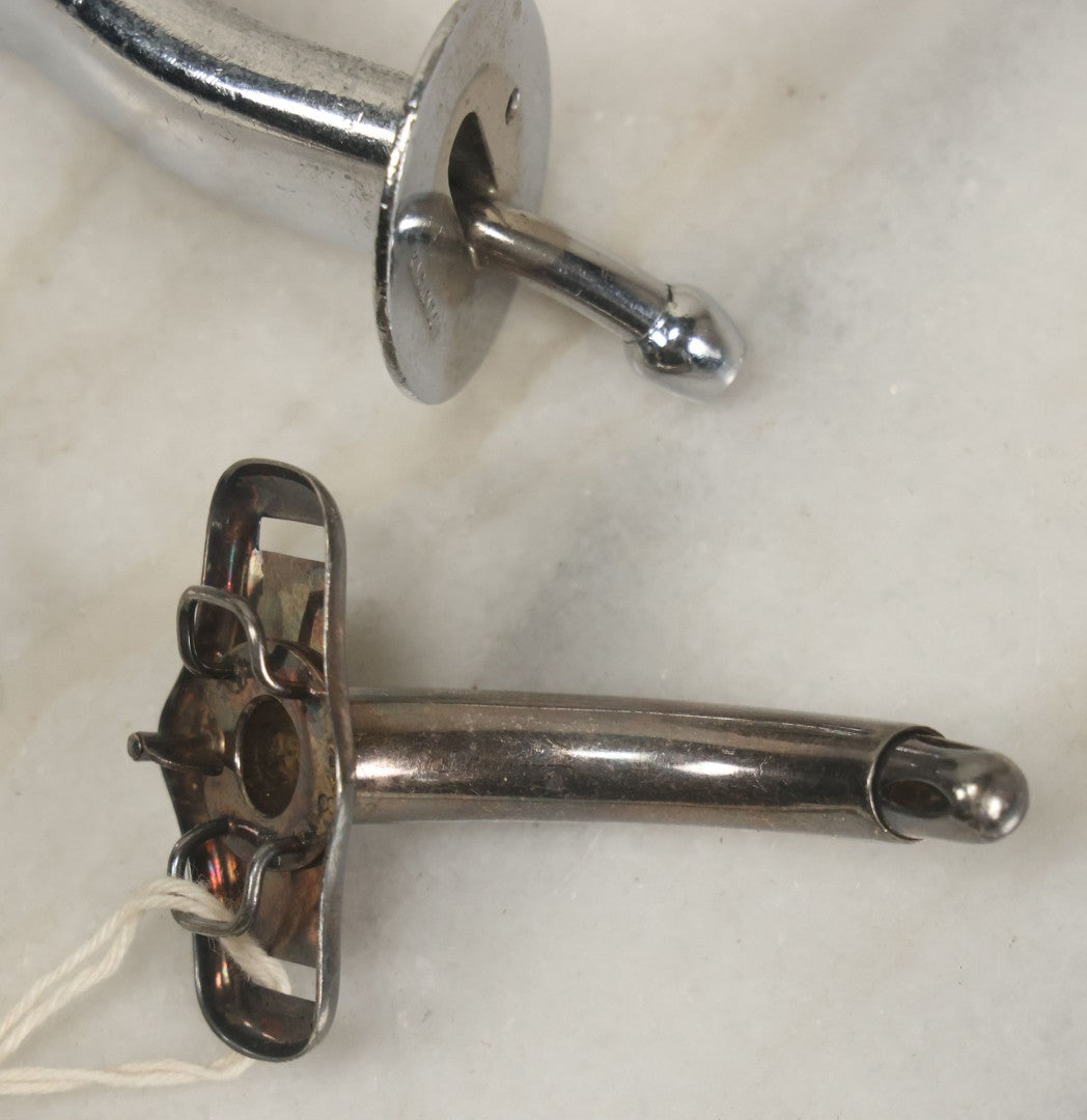 Lot 049 - Grouping Of Three Vintage Tracheotomy Medical Devices, With Paper Identification Tags