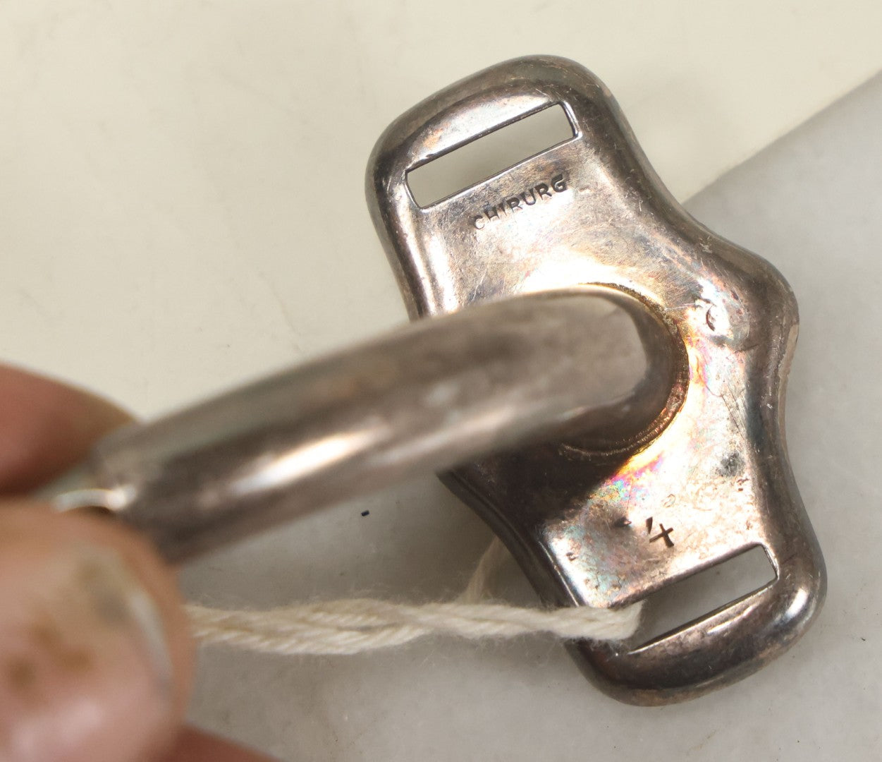 Lot 049 - Grouping Of Three Vintage Tracheotomy Medical Devices, With Paper Identification Tags