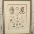 Lot 054 - Antique French Medical Engraving Plate Print, "Monstruosités" (Monstrosities), Featuring Many Medical Oddities, Engraved By Pedretti After Martin St. Ange, In Modern Frame, 10-1/2" x 13-3/8"