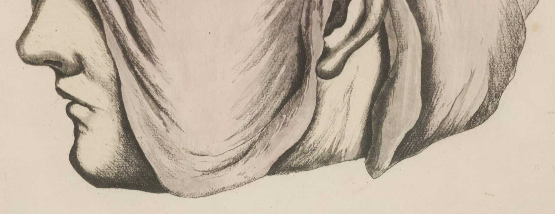 Lot 057 - Antique Late 18th Century Aquatint Anatomical Print, Plate 58, Dissected Head, By A. Fyfe, In Modern Frame, 14-1/4" x 15-1/4"