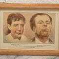 Lot 068 - Antique Skin Condition Medical Print, Pimples & Barber's Itch, From Photographs Of Skin Diseases Under The Direction Of George Henry Fox, M.D., Published By E.B. Treat, New York, In Custom Frame, 10-1/2" x 7-1/2"