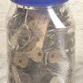 Lot 086 - Jar Lot Of Vintage Keys, As Found