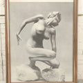 Lot 090 - Vintage Artistic Nude Photograph Magazine Clipping Of A Woman Posing On Rocks, After Andres De Dienes, 8-3/4" x 11-1/8"