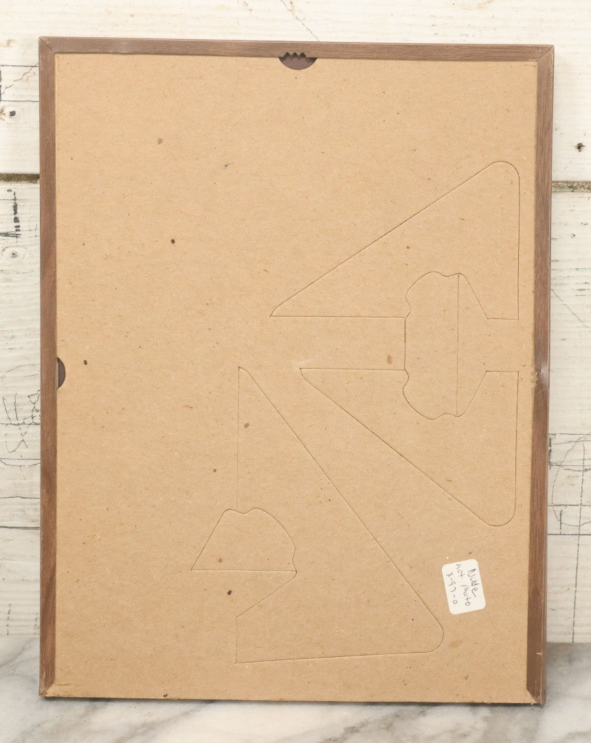 Lot 090 - Vintage Artistic Nude Photograph Magazine Clipping Of A Woman Posing On Rocks, After Andres De Dienes, 8-3/4" x 11-1/8"