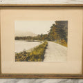 Lot 095 - Antique Photograph Titled "Lake Chocorua" Photo Of  New Hampshire Lake By David Davidson, Artist Signed, In Frame, 16-1/8" x 13-1/8"