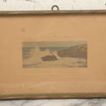Lot 096 - Antique Photograph Titled "The Shattered Wave" Photo Of  Seashore By David Davidson, Artist Signed, In Frame, 12-5/8" x 8-3/4"