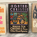 Lot 099 - Grouping Of Three Vintage Agatha Christie Mystery Books Including "Curtain," "Curtain & The Mysterious Affair At Styles," And "Murder For Christmas"