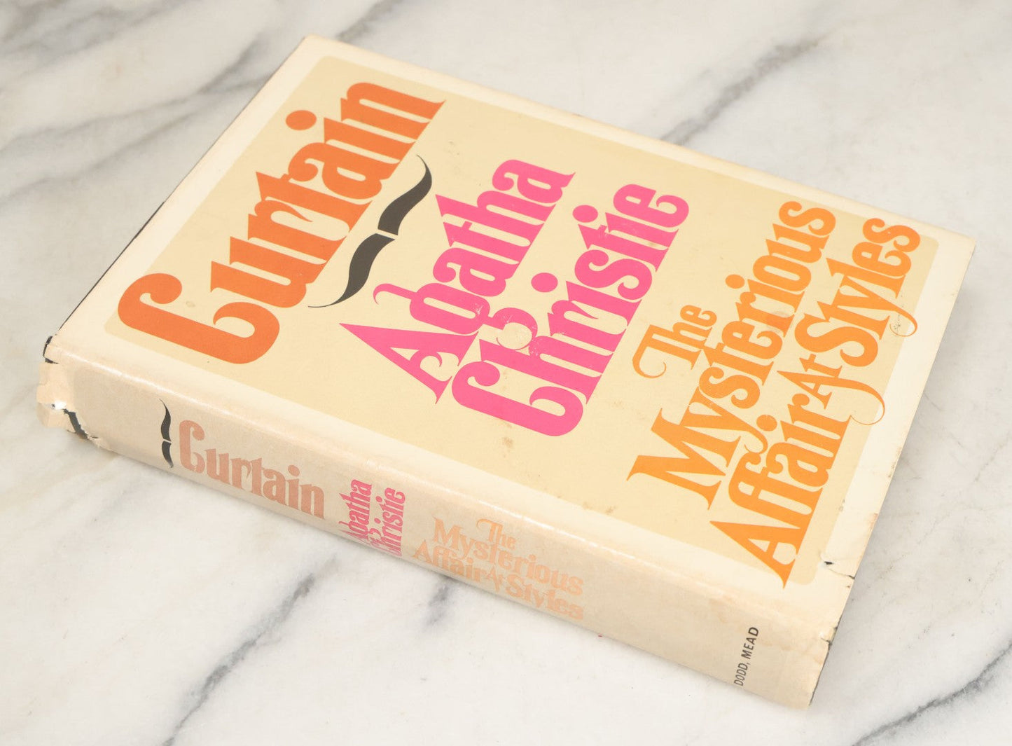 Lot 099 - Grouping Of Three Vintage Agatha Christie Mystery Books Including "Curtain," "Curtain & The Mysterious Affair At Styles," And "Murder For Christmas"