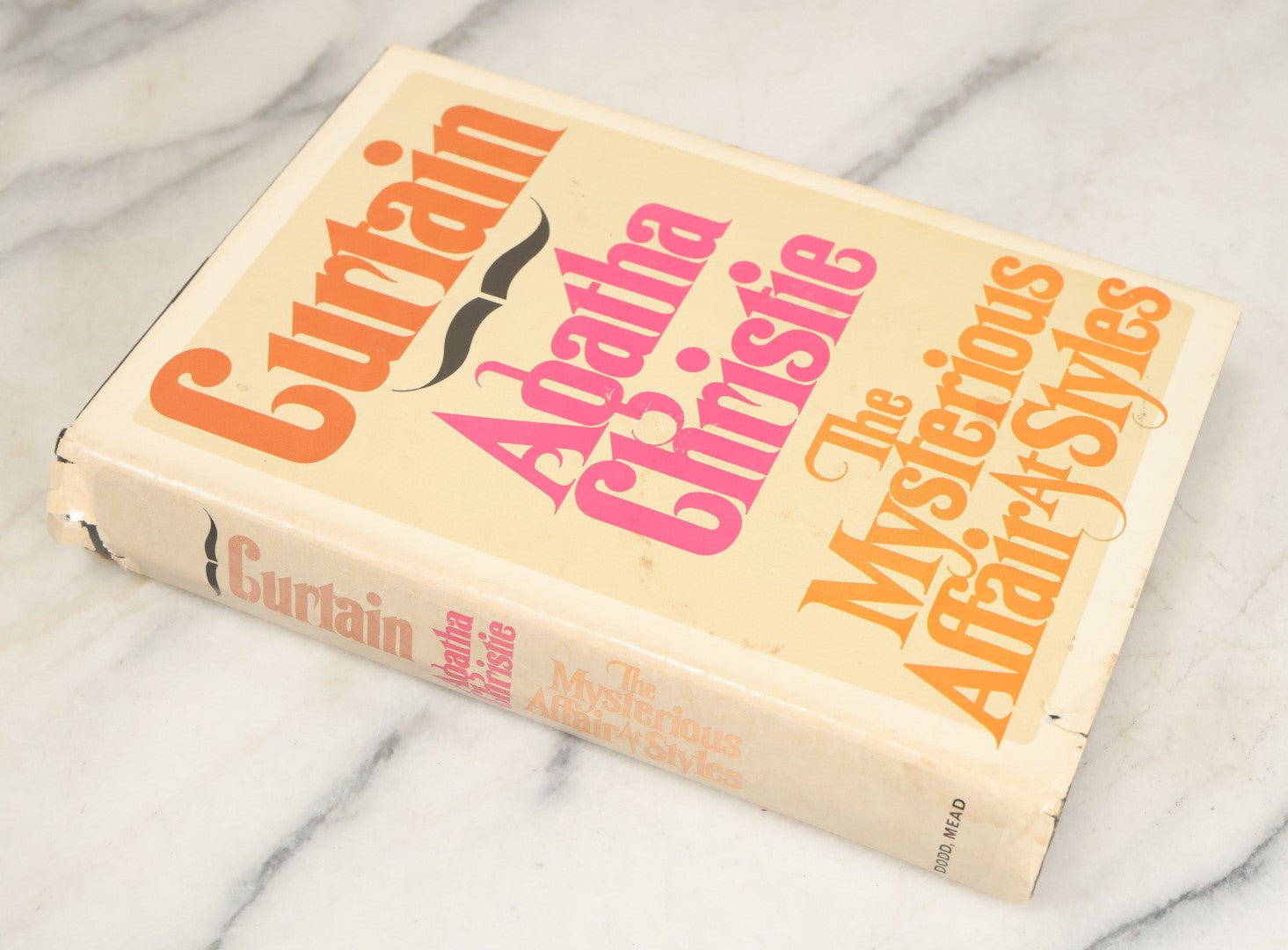Lot 099 - Grouping Of Three Vintage Agatha Christie Mystery Books Including "Curtain," "Curtain & The Mysterious Affair At Styles," And "Murder For Christmas"