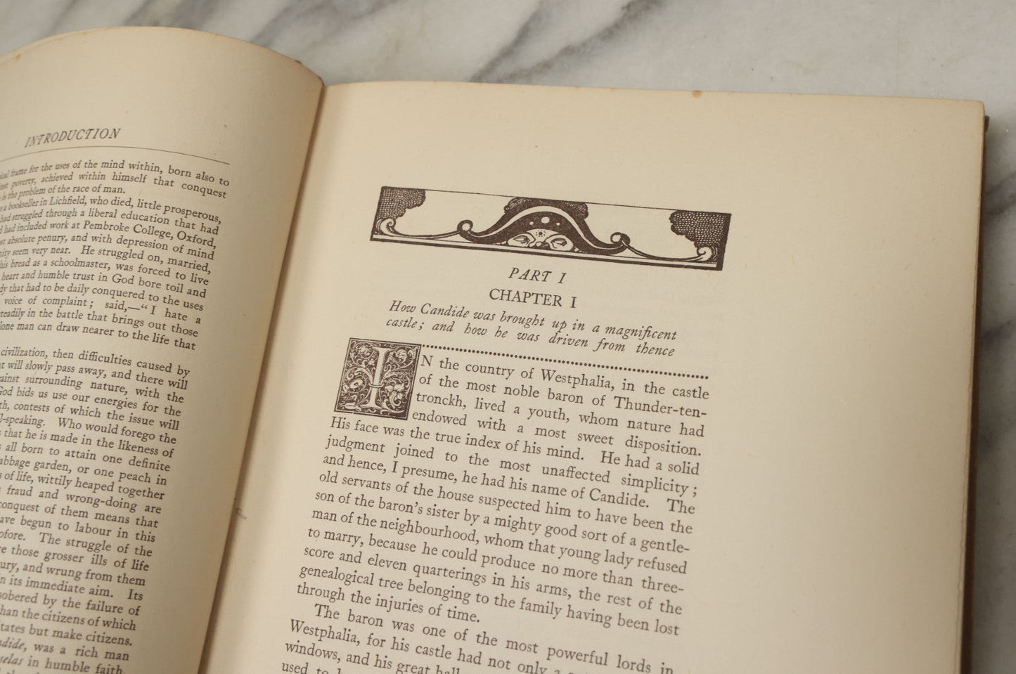 Lot 100 - "Candide Or The Optimist" Antique Book By F. A. M. De Voltaire, Translated Into English By Henry Morley, Illustrated By Alan Odle, George Routledge And Sons Ltd., London, And E.P. Dutton And Co., New York, Publishers, Early 20th Century
