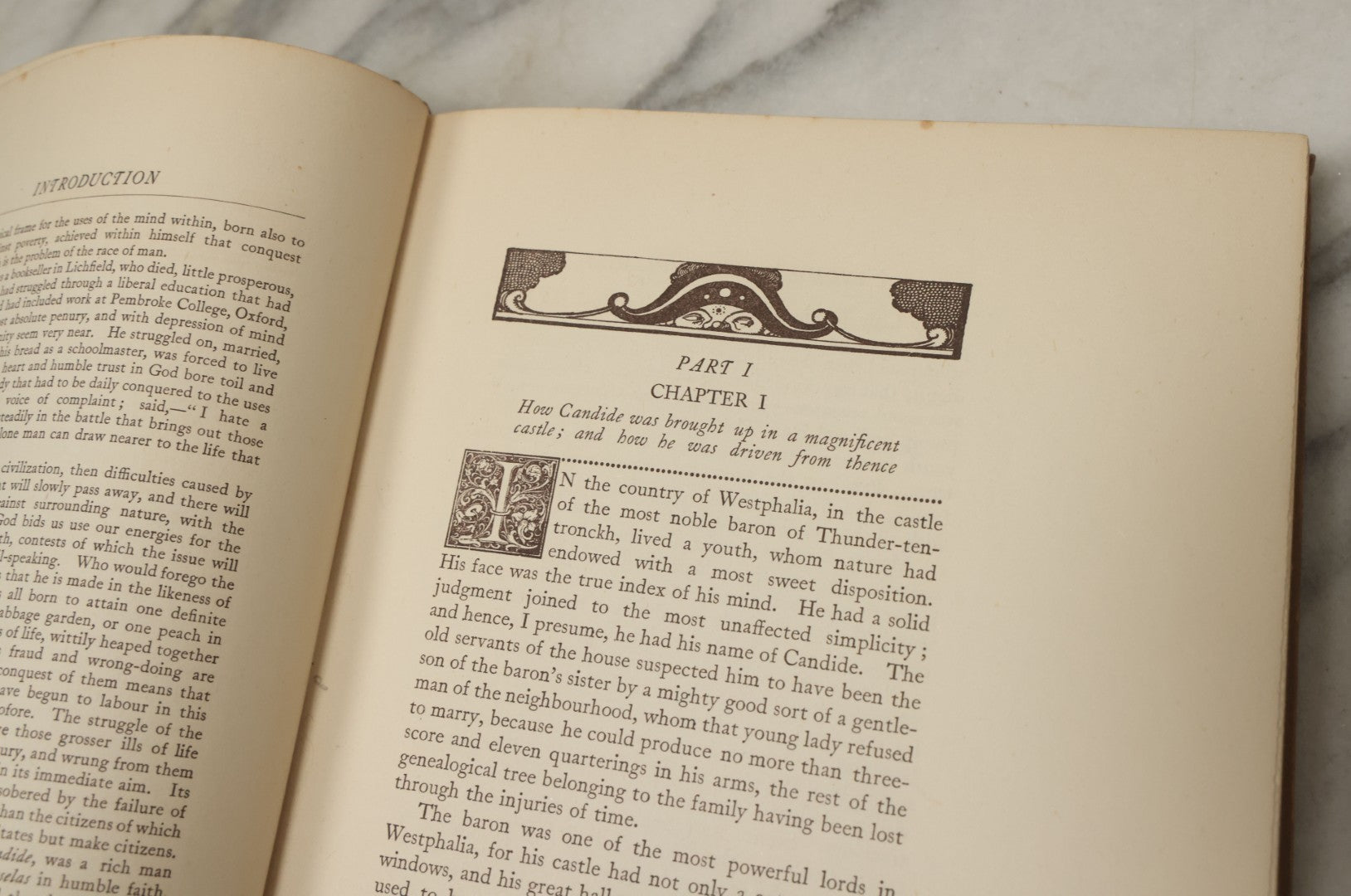 Lot 100 - "Candide Or The Optimist" Antique Book By F. A. M. De Voltaire, Translated Into English By Henry Morley, Illustrated By Alan Odle, George Routledge And Sons Ltd., London, And E.P. Dutton And Co., New York, Publishers, Early 20th Century