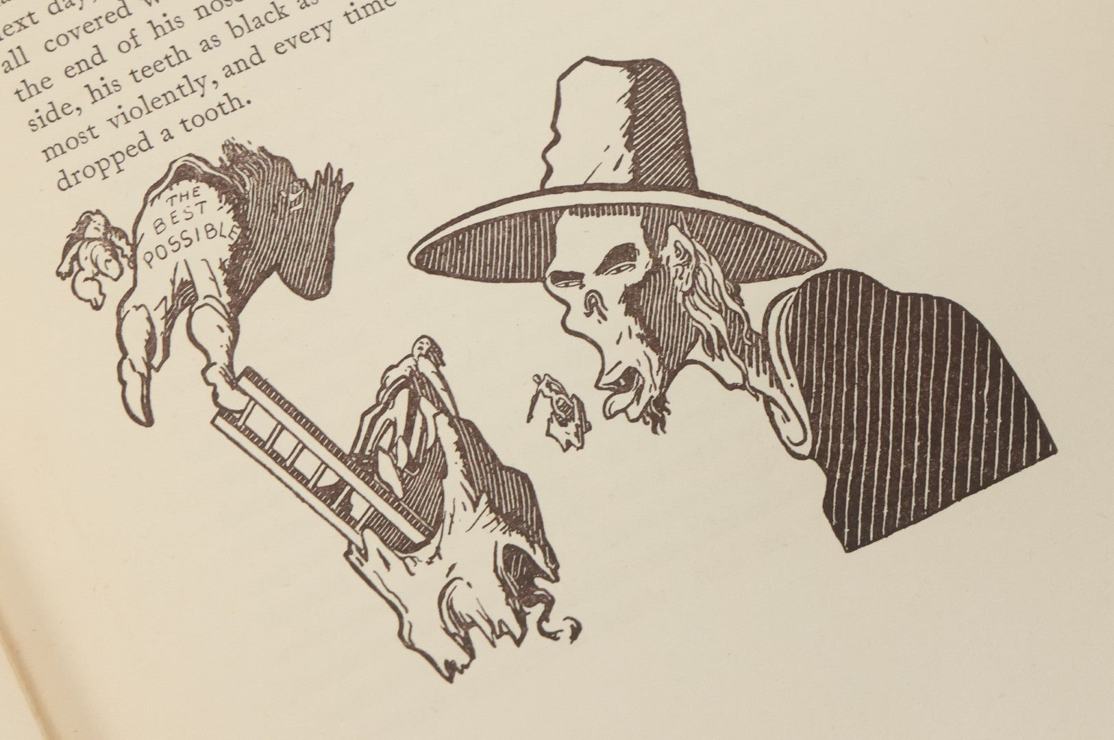 Lot 100 - "Candide Or The Optimist" Antique Book By F. A. M. De Voltaire, Translated Into English By Henry Morley, Illustrated By Alan Odle, George Routledge And Sons Ltd., London, And E.P. Dutton And Co., New York, Publishers, Early 20th Century