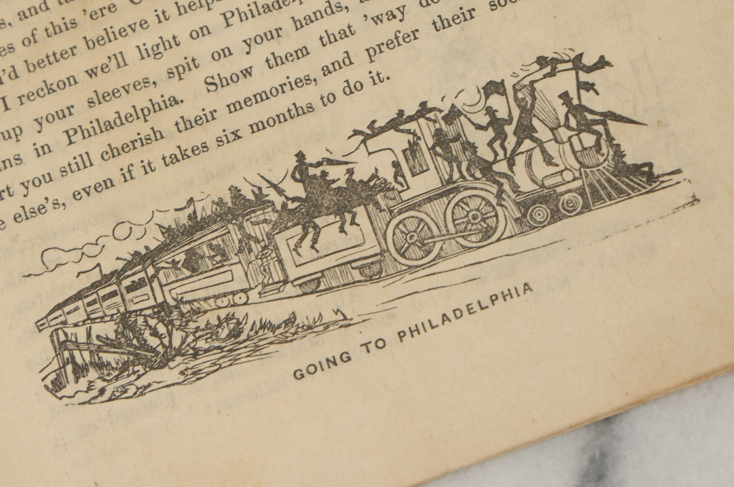 Lot 102 - "Mos Skinner's Centennial Book 1776-1876" Antique Comic Illustrated Booklet, Published By New England News Company, Printed By Warren Richardson, Boston, Copyrighted 1875 By J.E. Brown