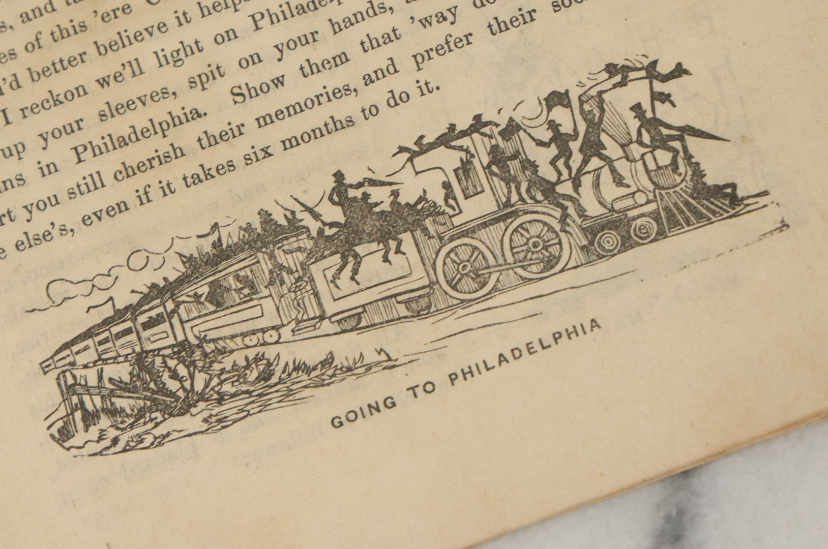 Lot 102 - "Mos Skinner's Centennial Book 1776-1876" Antique Comic Illustrated Booklet, Published By New England News Company, Printed By Warren Richardson, Boston, Copyrighted 1875 By J.E. Brown