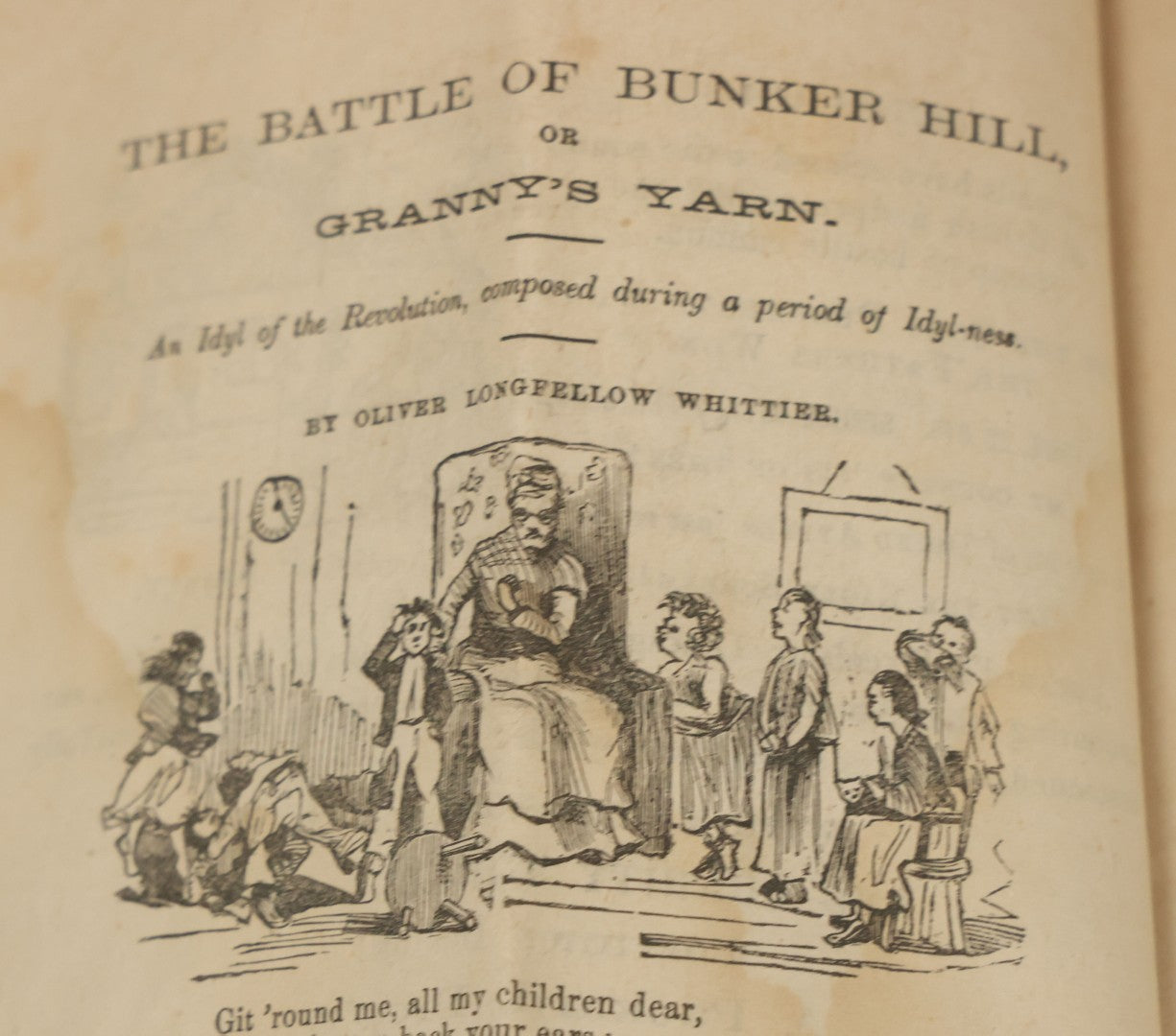 Lot 102 - "Mos Skinner's Centennial Book 1776-1876" Antique Comic Illustrated Booklet, Published By New England News Company, Printed By Warren Richardson, Boston, Copyrighted 1875 By J.E. Brown