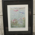 Lot 108 - Antique Book Plate Natural History Print, "Some Beautiful Jelly-Fishes" By Theo. Carreras, In Modern Frame, 11-7/8" x 15"