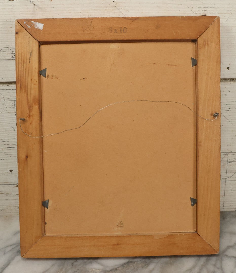 Lot 109 - Trio Of Vintage Cat Paint-By-Numbers Paintings, Painted By Donna Vadnais, 10 Years Old, 1965, Each Measures 10-1/2" x 12-1/2"