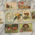 Lot 116 - Grouping Of Nine Various Antique Holiday Postcards Including Thanksgiving, Easter, And Valentine's Day