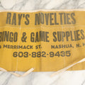 Lot 080 - Vintage Ray's Novelties Bingo And Game Supplies Cashier Salesman's Apron, Nashua, New Hampshire