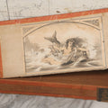Lot 094 - Antique Wooden Cigar Box With Lithographed Label For Seafoam Cigars, Hampden Cigar Co., Manufacturers, With Nude Woman On Dolphin Graphics On External And Internal Labels, Note Cover Detached