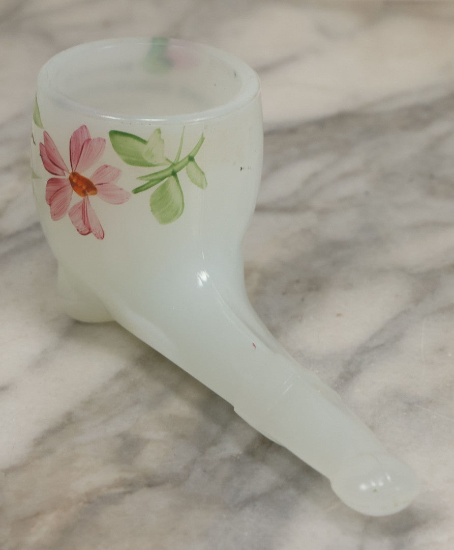 Lot 102 - Antique Glass Pipe Souvenir Of Lake Chaubunagungamaug A.K.A. Lake Char­Gogg­A­Gogg­Man­Chaugg­A­Gogg­Chau­Bun­A­Gung­A­Maugg A.K.A. Webster Lake, Webster, Massachusetts