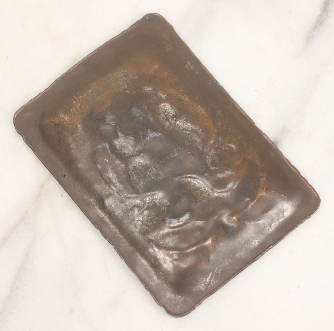 Lot 103 - Antique Pot Metal Trinket Dish Historic Souvenir Commemorating The Louisiana Purchase Centennial, 1803-1903, With Uncle Sam, Eagle, And Other Patriotic Symbols, Copyrighted By I.G.K.