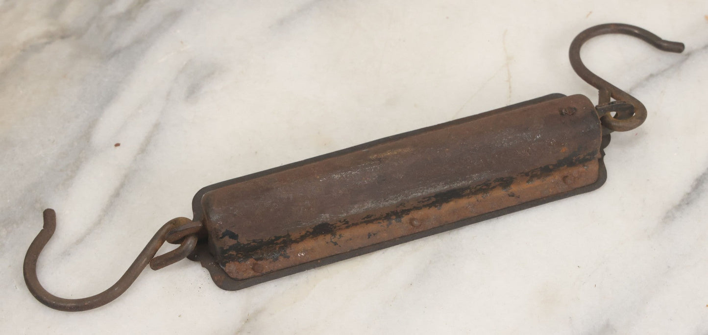 Lot 110 - Antique "The Handy Scale" Hanging Metal Scale, With Hand Graphics, Made In U.S.A.