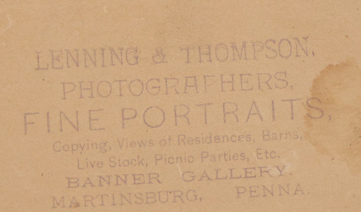 Lot 112 - Antique Boarded Photograph Of Western Pennsylvania School Class Posing In Front Of 44 Star American Flag With Teachers, Lenning & Thompson, Photographers, Martinsburg, Pennsylvania