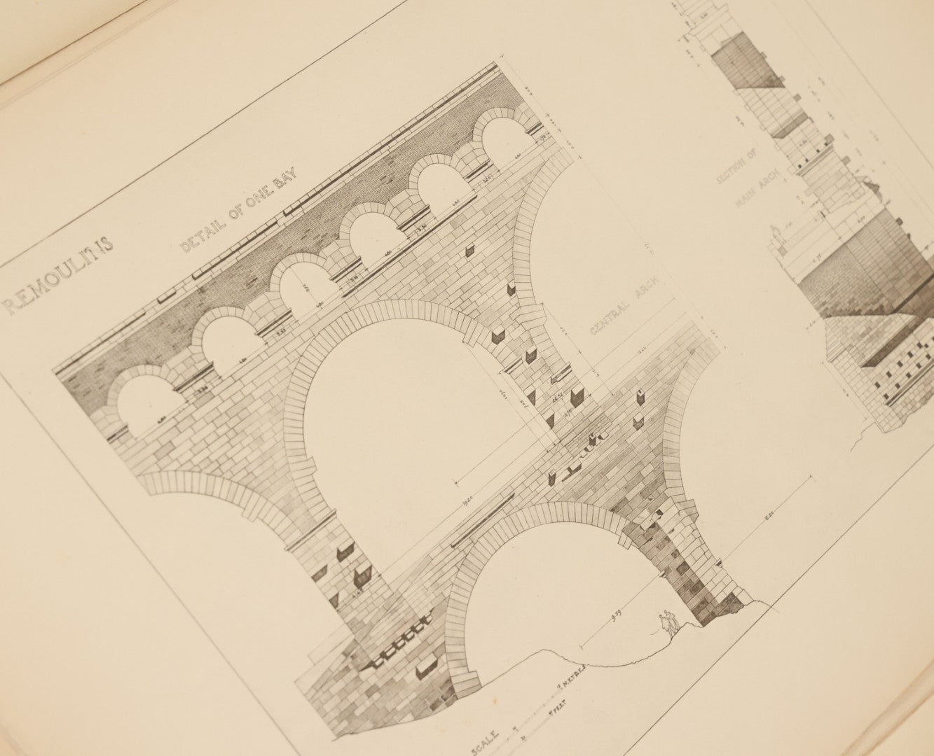 Lot 124 - Antique Folio Print Book "Old Bridges Of France: A Series Of Historical Examples From Roman Times To The End Of The 18th Century" Published By The Press Of The American Institute Of Architects, No. 257 Of 1000, Printed In France, 1925