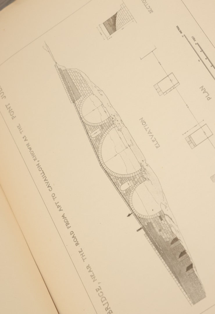 Lot 124 - Antique Folio Print Book "Old Bridges Of France: A Series Of Historical Examples From Roman Times To The End Of The 18th Century" Published By The Press Of The American Institute Of Architects, No. 257 Of 1000, Printed In France, 1925