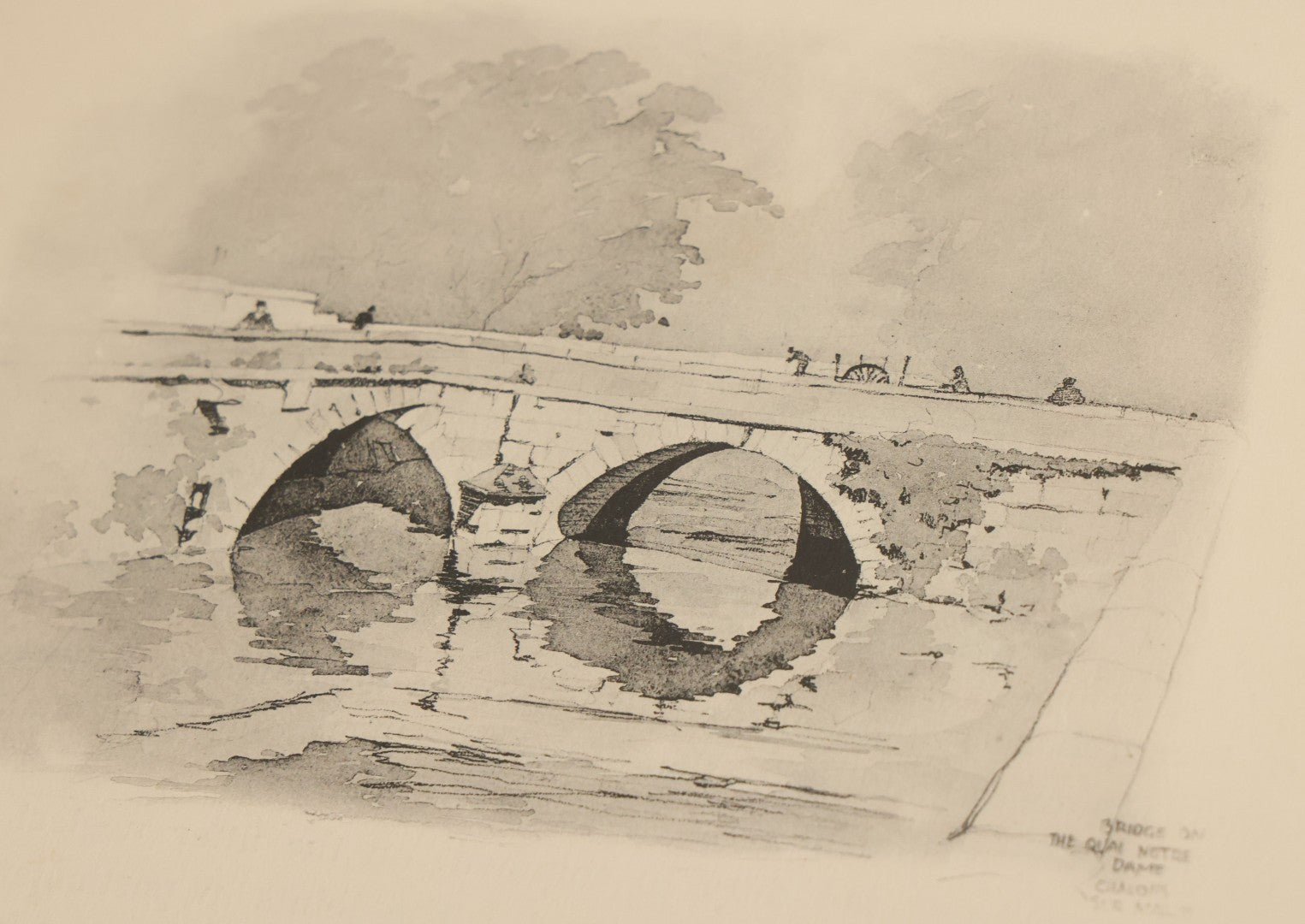 Lot 124 - Antique Folio Print Book "Old Bridges Of France: A Series Of Historical Examples From Roman Times To The End Of The 18th Century" Published By The Press Of The American Institute Of Architects, No. 257 Of 1000, Printed In France, 1925