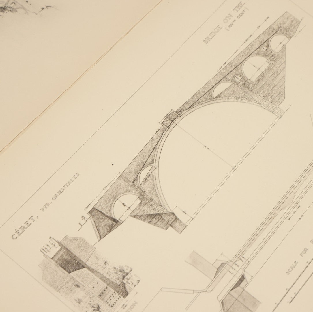 Lot 124 - Antique Folio Print Book "Old Bridges Of France: A Series Of Historical Examples From Roman Times To The End Of The 18th Century" Published By The Press Of The American Institute Of Architects, No. 257 Of 1000, Printed In France, 1925