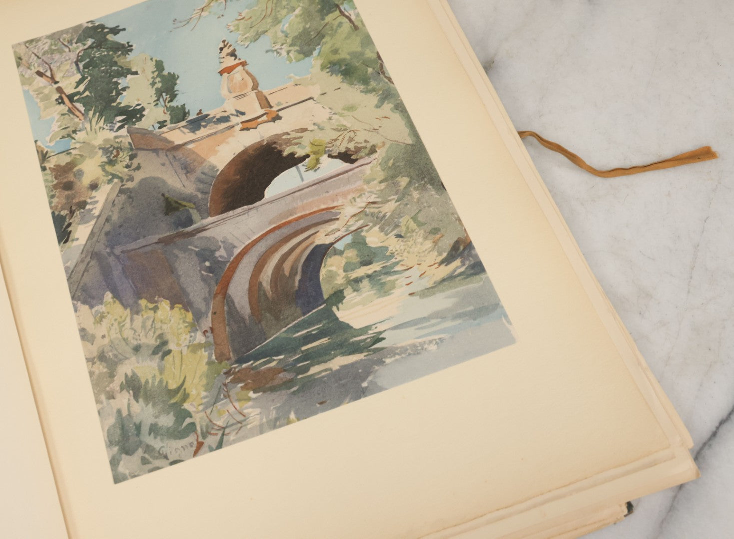 Lot 124 - Antique Folio Print Book "Old Bridges Of France: A Series Of Historical Examples From Roman Times To The End Of The 18th Century" Published By The Press Of The American Institute Of Architects, No. 257 Of 1000, Printed In France, 1925