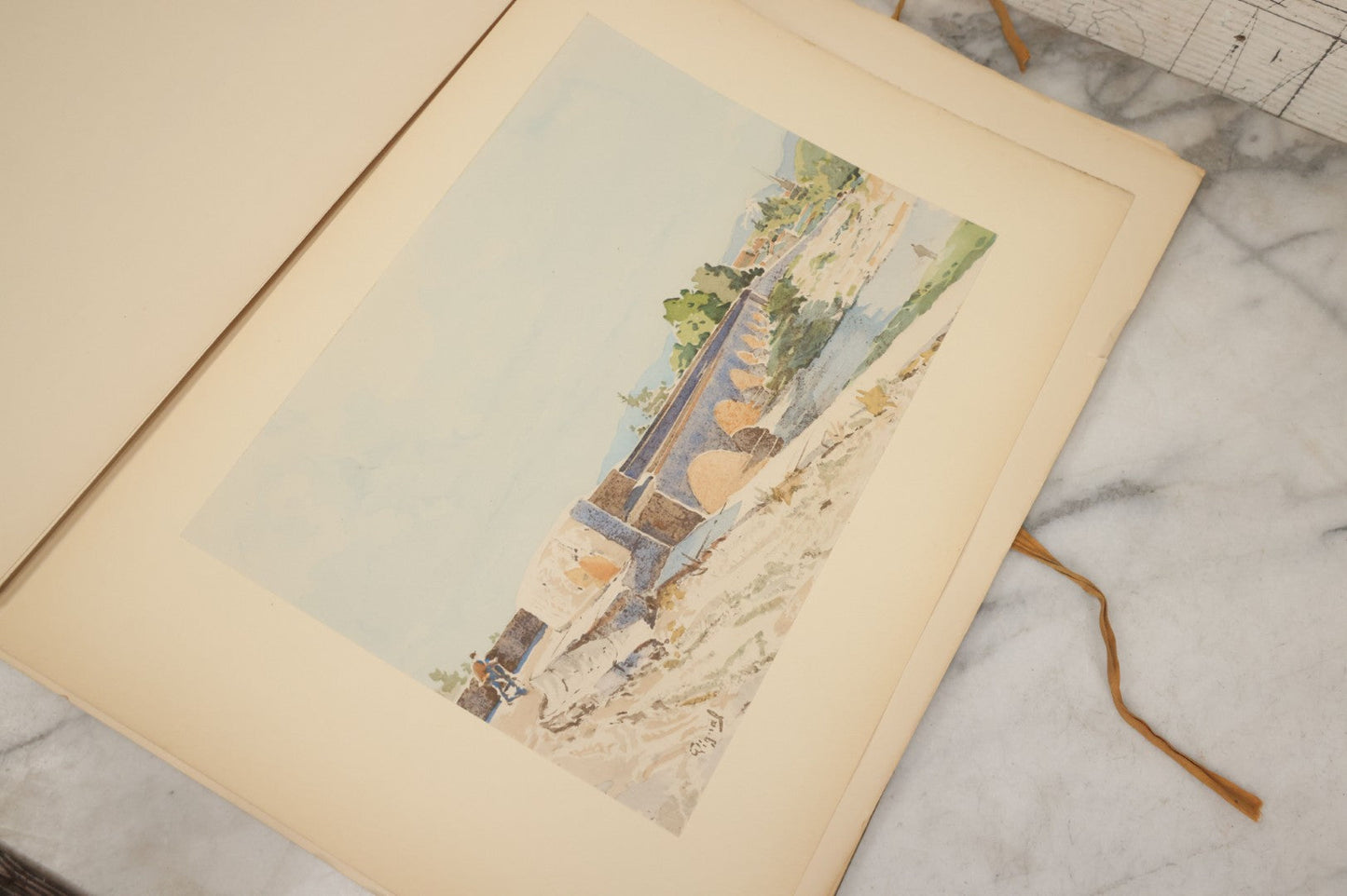 Lot 124 - Antique Folio Print Book "Old Bridges Of France: A Series Of Historical Examples From Roman Times To The End Of The 18th Century" Published By The Press Of The American Institute Of Architects, No. 257 Of 1000, Printed In France, 1925
