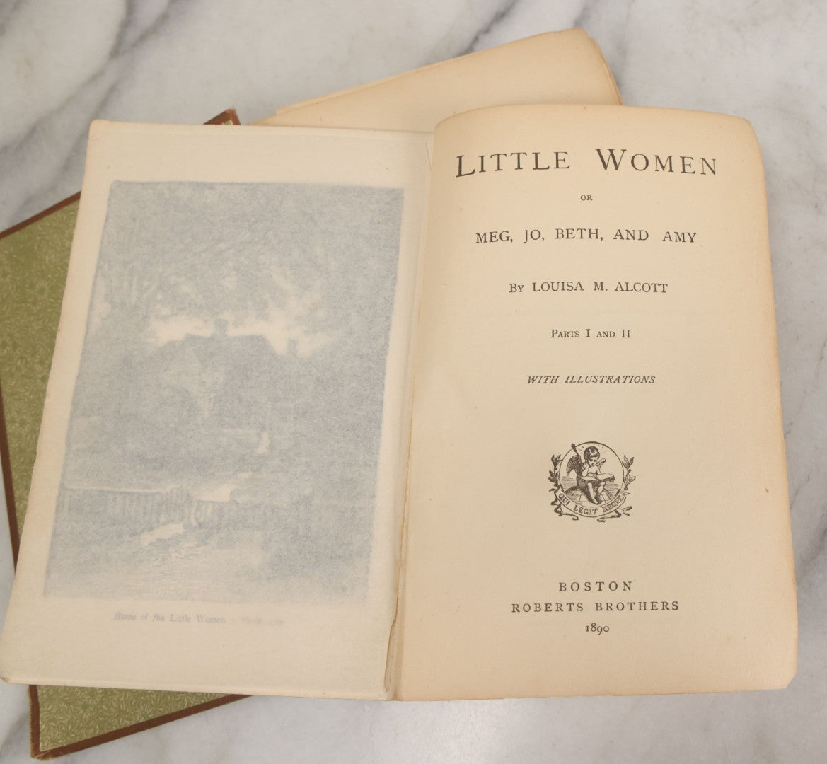 Lot 126 - "Little Women; Or Meg, Jo, Beth, And Amy" Antique Novel By Louisa M. Alcott, Parts I And Ii, With Illustrations, Roberts Brothers, Publishers, Boston, 1890, Note Loose Pages And Loose Binding