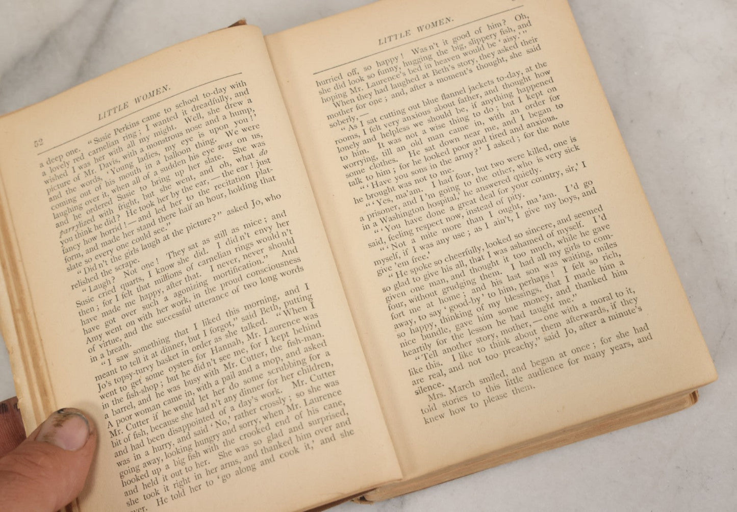 Lot 126 - "Little Women; Or Meg, Jo, Beth, And Amy" Antique Novel By Louisa M. Alcott, Parts I And Ii, With Illustrations, Roberts Brothers, Publishers, Boston, 1890, Note Loose Pages And Loose Binding