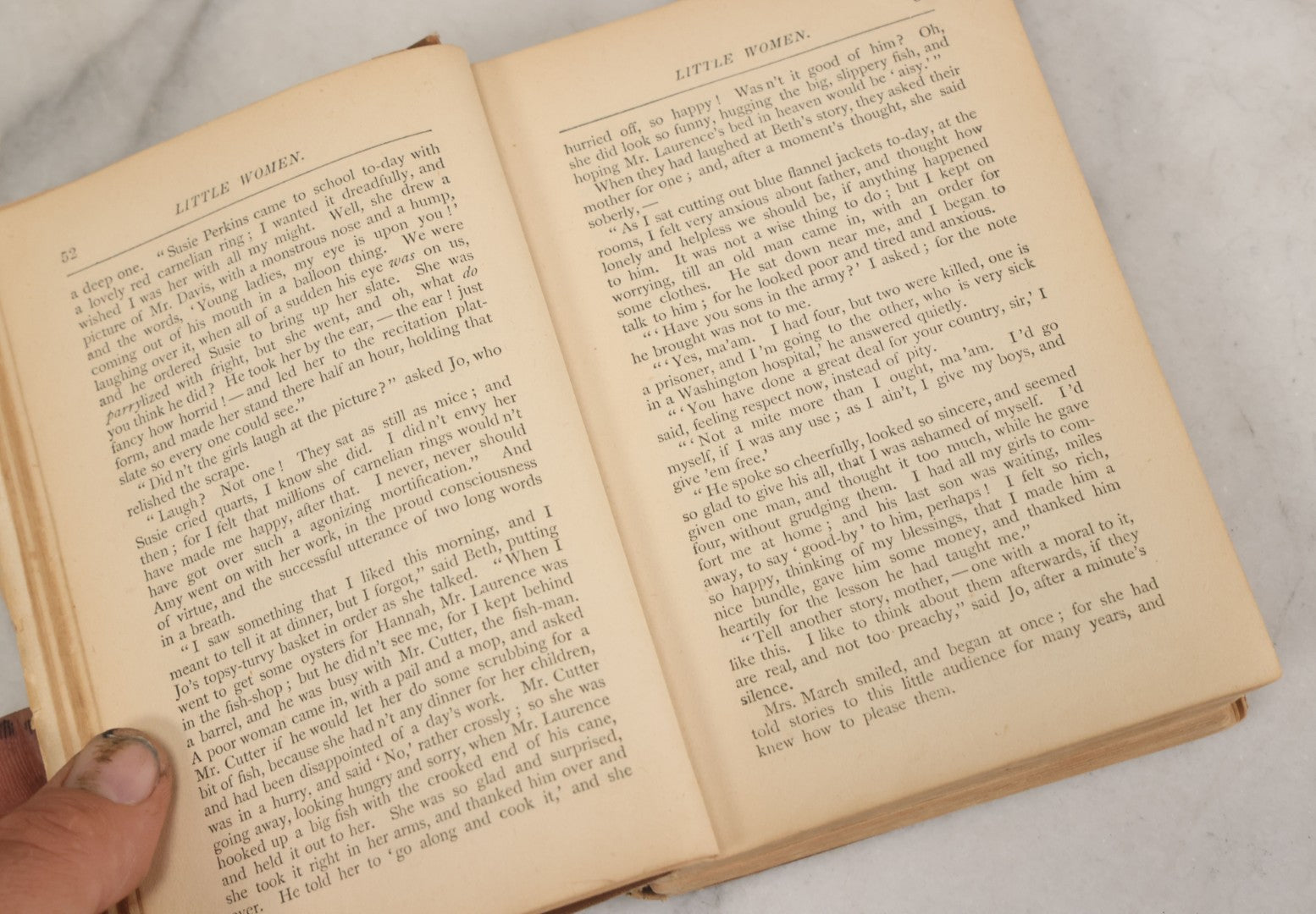 Lot 126 - "Little Women; Or Meg, Jo, Beth, And Amy" Antique Novel By Louisa M. Alcott, Parts I And Ii, With Illustrations, Roberts Brothers, Publishers, Boston, 1890, Note Loose Pages And Loose Binding
