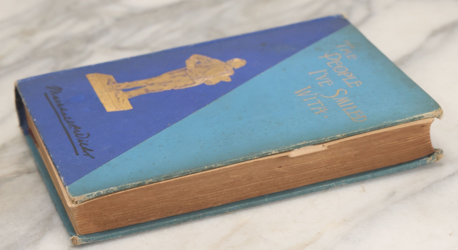 Lot 127 - "The People I'Ve Smiled With: Recollections Of A Merry Little Life" Antique Autobiographical Book By Marshall P. Wilder, American Humorist Cassell Publishing Company, New York, Copyright 1886 By O.M. Dunham, Circa 1889, Note Cover Loosening