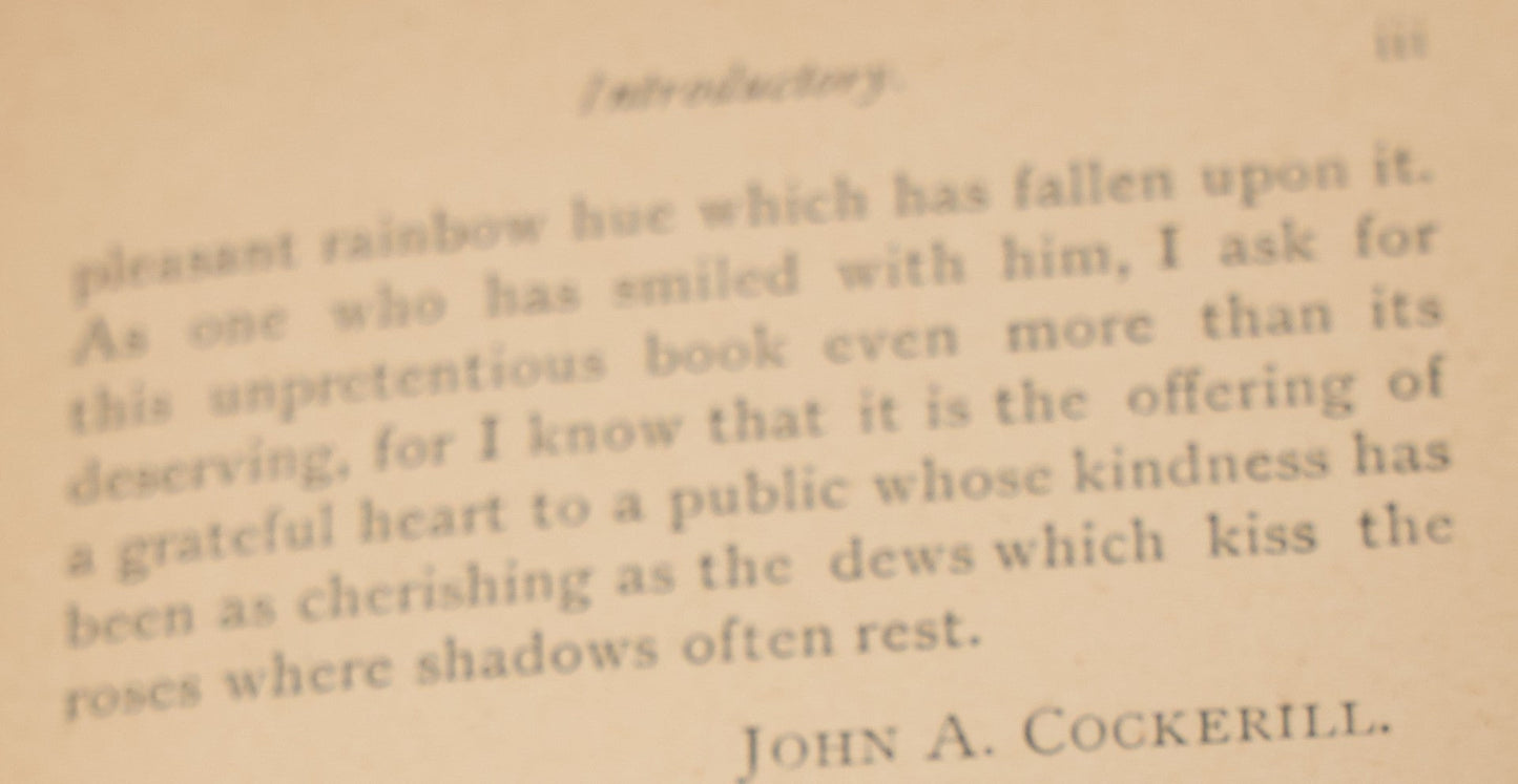 Lot 127 - "The People I'Ve Smiled With: Recollections Of A Merry Little Life" Antique Autobiographical Book By Marshall P. Wilder, American Humorist Cassell Publishing Company, New York, Copyright 1886 By O.M. Dunham, Circa 1889, Note Cover Loosening